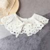 Detachable Kids Girls Lace Scarf Shawl Hollow Embroidered with Shoulder Straps Baby Children Fake Collar 3-8Y