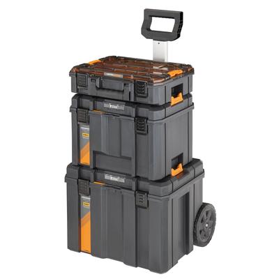 DEWALT TSTAK Tower McLaren Collaboration Toolbox Set с переносными шинами, ящик для хранения инструментов, удобный для переноски, штабелируемый, 3 предмета DWST60452-1