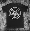 230 Gsm 100% Cotton Pentagram T Shirt Punk Diy Occult Gothic Evil Satan Goat S Head Baphomet Satanic Goat Skull Voodoo Metal Devil Witchcraft Wicca De
