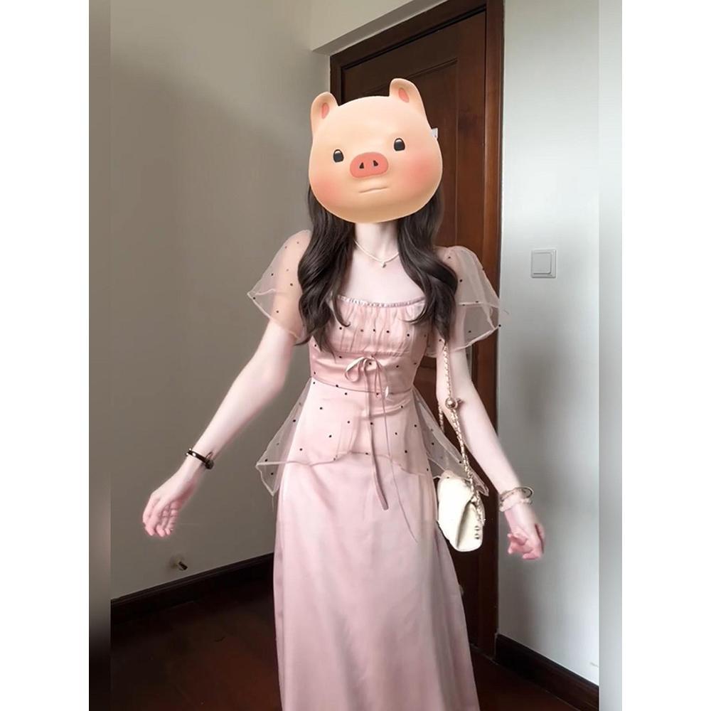 Платье Сяосянфэн длинное платье, популярная в этом году красивая юбка женское лето темперамент