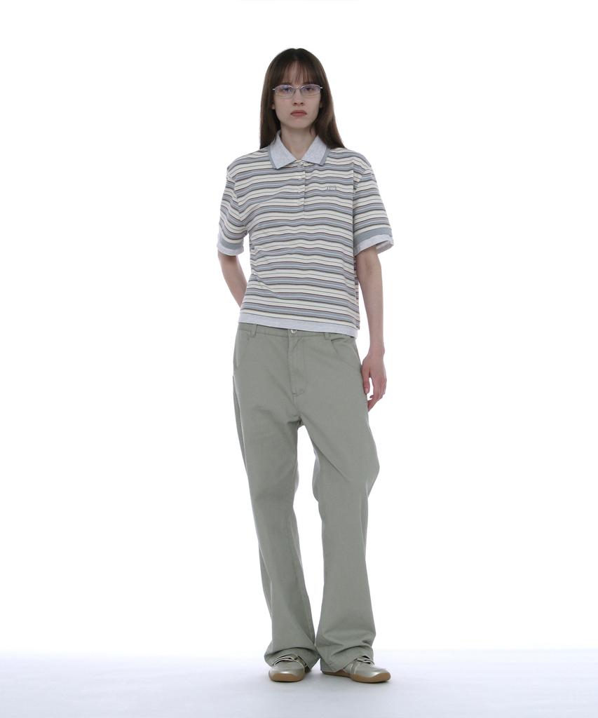 PARTIMENTO WOMEN Double Waist Chino Pants_Stone