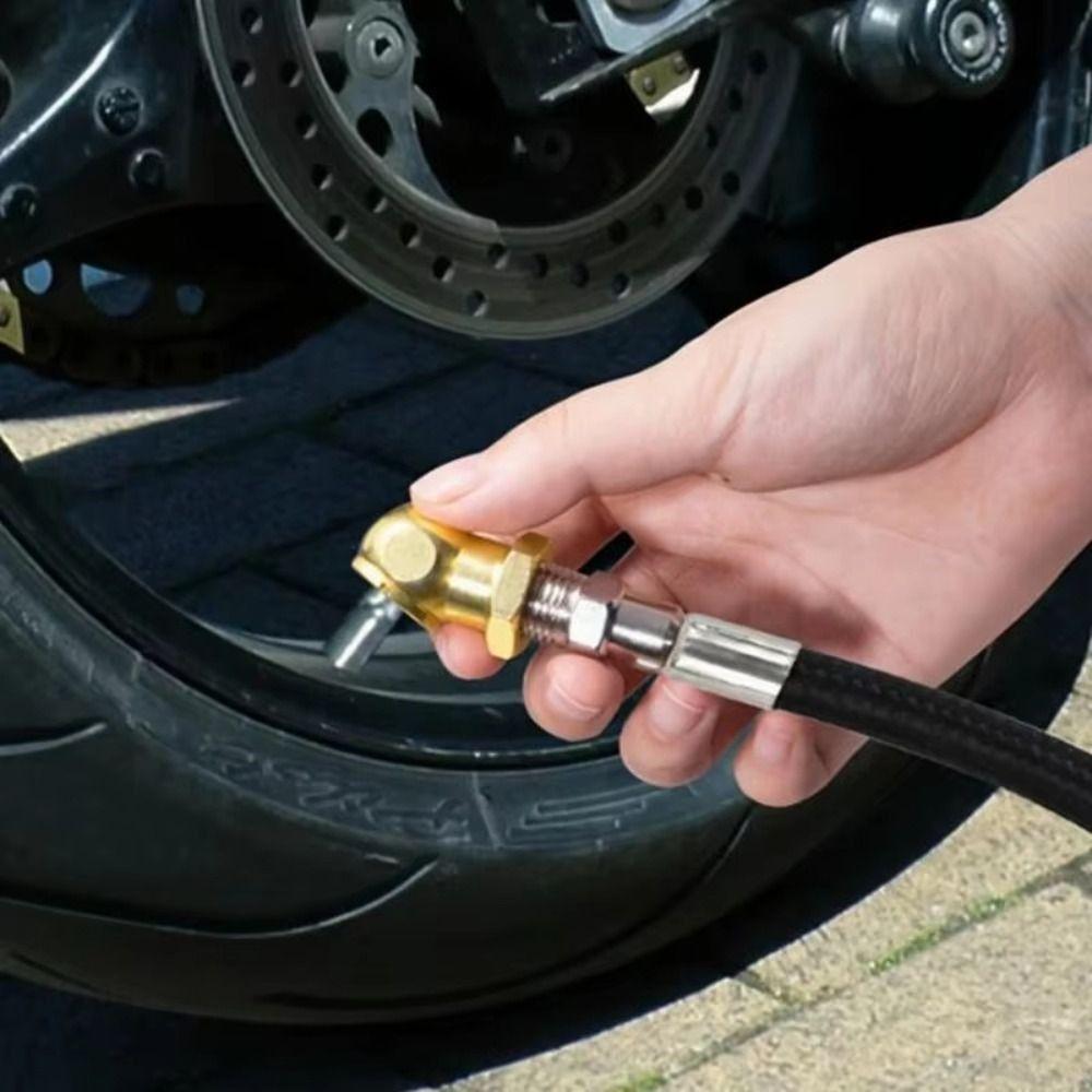 2Pcs Quick Plug Ball Inflator Air Clamp Kits 1/4inch FNPT Tire Inflator Gauge Nozzle For Air Chucks