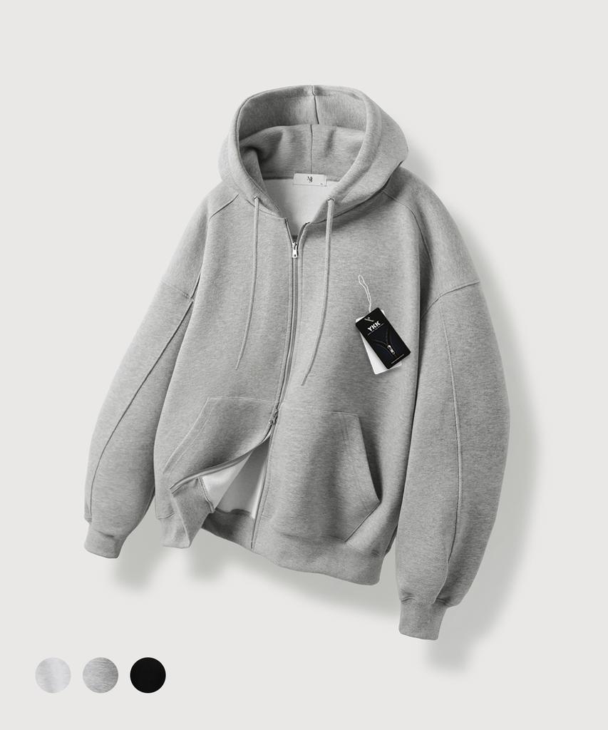 Худи на молнии с капюшоном Mood Inside Signature Heavy Sweat (Версия с флисовой подкладкой)_3 Цвета