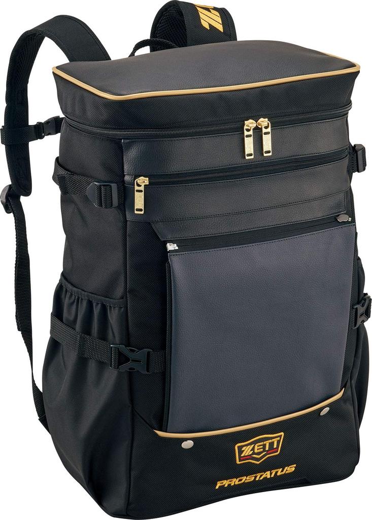 ZET Bag Prostatus Backpack Baseball Rucksack Square Daypack BAP4021 ZETT Black Length 33 X Height 53 X Width 20cm (1900)
