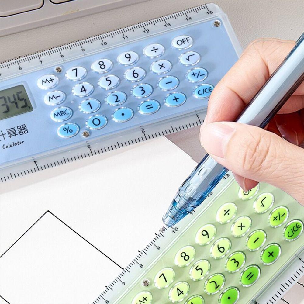8 Digit Students Measuring Ruler Ultra-thin Stationery Drawing Tool  School Supply