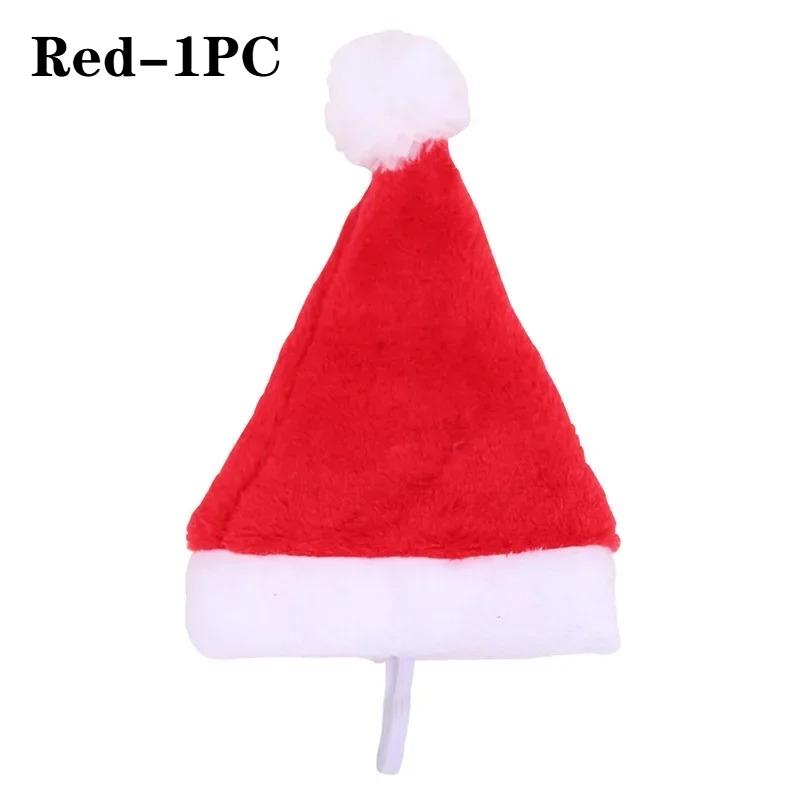 1-20PCS Christmas Pet Hat Small Dog Santa Costume Cosplay Outfit Festive Pet Clothes New Year Holiday Party Decoration Supplies