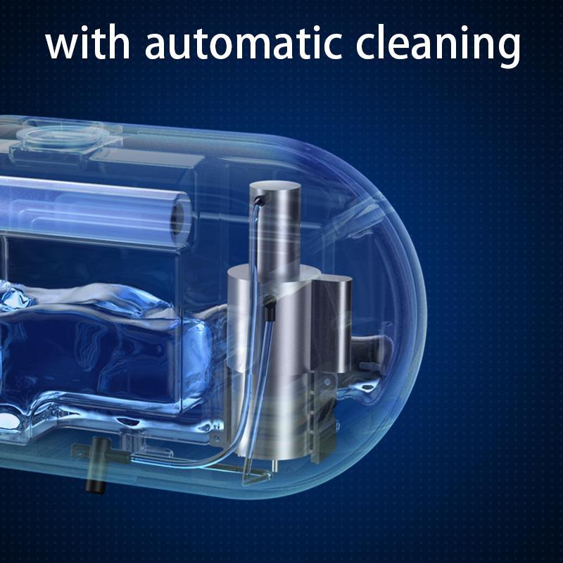 Бесконтактный автоматический дозатор мыла с пеной, дисплей времени и температуры, зарядка через USB, водонепроницаемый автоматический индукционный дозатор жидкого мыла