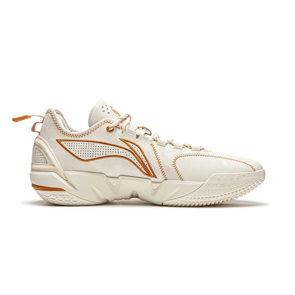 Li Ning BadFive 4.5 Амортизирующие Скользкие Износостойкие Низкие Баскетбольные Кроссовки Мужские Бежевые ABFU049-3