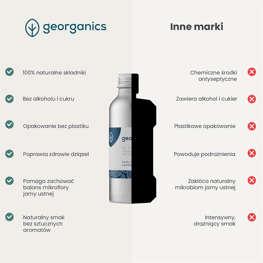 Georganics Natural Mouthwash English Peppermint 100ml