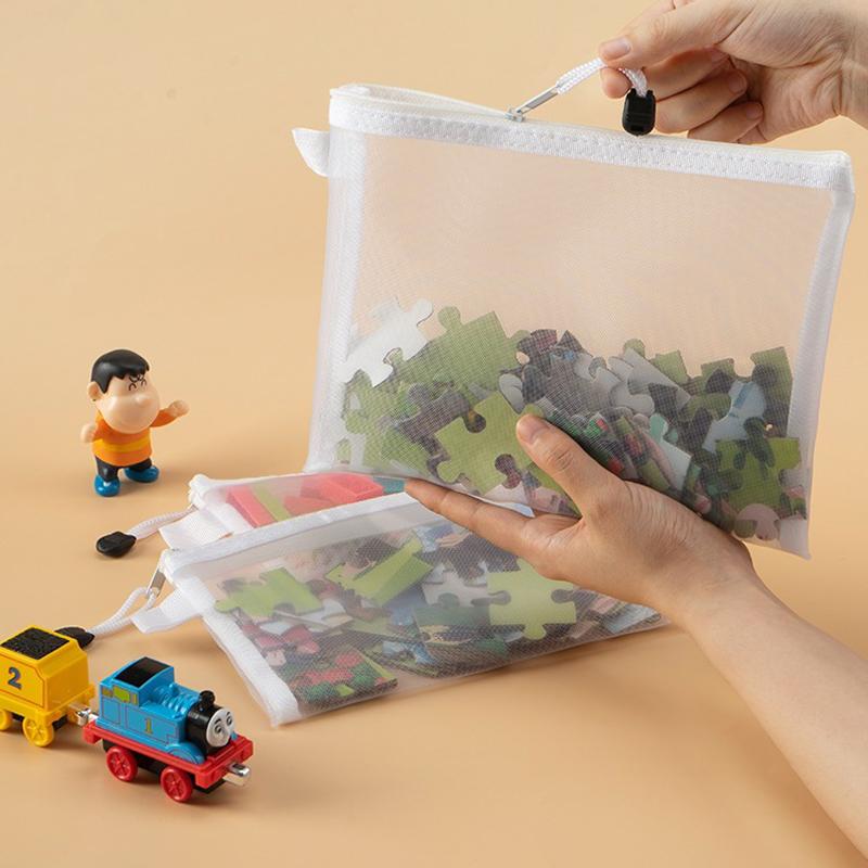 Экзаменационная бумажная сумка формата A4/A5/A6, сумка для ручек, сетчатая сумка на молнии, студенческий офис, простая большая вместительная бумажная сумка, сумка для документов, складная косметичка