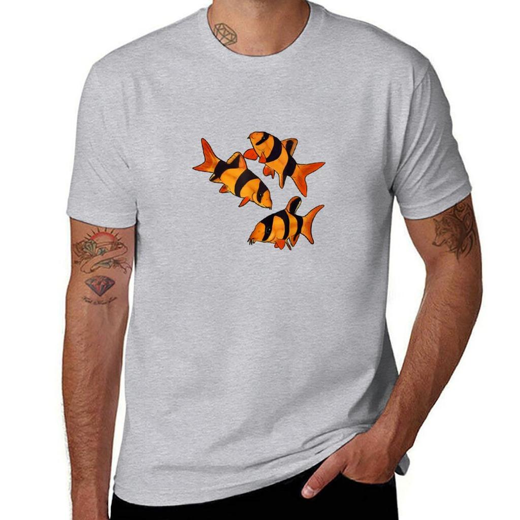 Clown Loach Fish Aquarium DesignTiger Botia TShirt graphic shirts anime tshirt luxury tshirt Tshirts for Unisex cotton