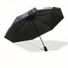 Yin Yang Wolves: Harmony in Nature's DesignUmbrella, Portable 3-Fold Compact Umbrella for Men & Women Gift