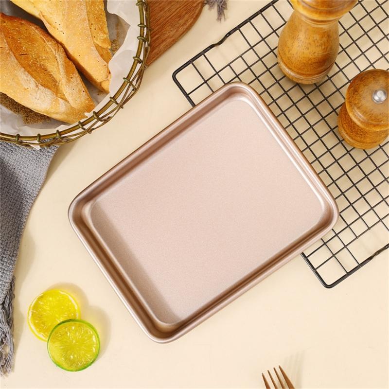 Strong Rectangular Cookie Sheet With Heat Responsive Design Baking Tray Oven Safe Cooking Pan Ideal For Home Users