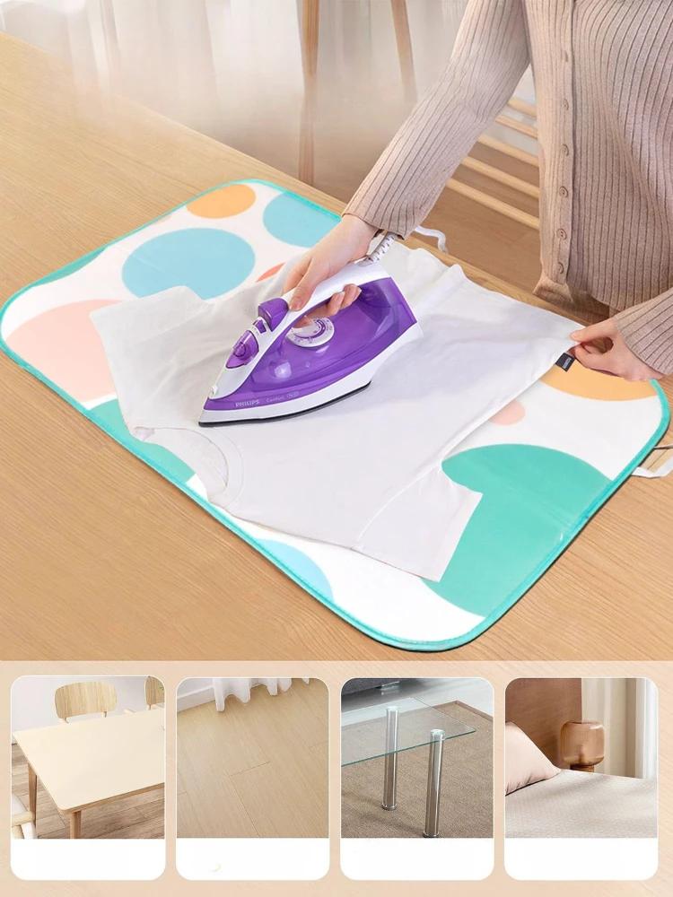 Гладильный коврик, устойчивый к высоким температурам, складная гладильная доска для дома, утюг для одежды, теплоизоляция, ткань, защищающая от ожогов