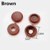 100Pcs Decorative Colorful Screw Caps Decor Furniture Snap Buttons Covers AVE