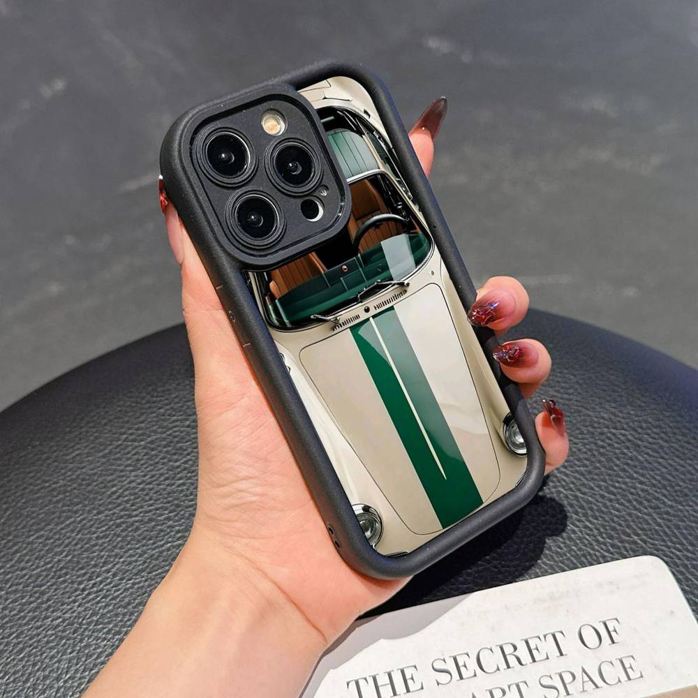 Очаровательный Стильный Дизайн Автомобиля IMD Мягкий ТПУ Чехол Для iphone 17 Air 16 15 14 13 12 11 Pro Max Plus Чехол