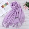 Scione Women Solid Color Cashmere Scarves Winter Autumn Long Scarf Thinker Warm Female Shawl Men Scarf