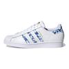 Кроссовки унисекс Superstar White Blue Splatter Cloud-White Gold-Metallic FY7713