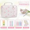 Floral Design Bible Cover Bag Zipper Pocket Bible Journaling Kit New Storage Bags  Church