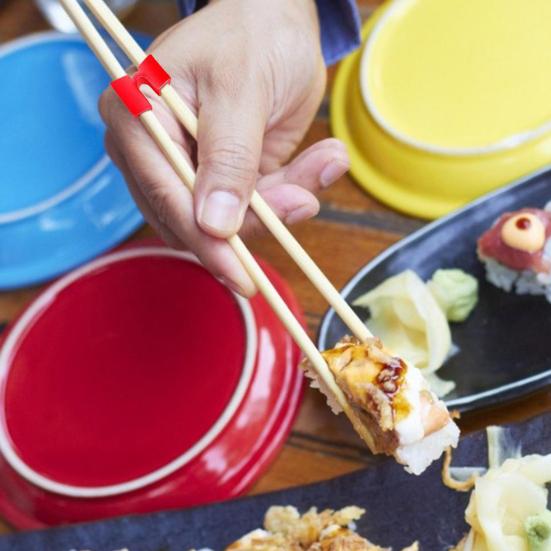 Reusable Chopsticks Helpers Training Aid Easy To Install Adjustable Non-Slip Chopstick Hinges Connector for Kids