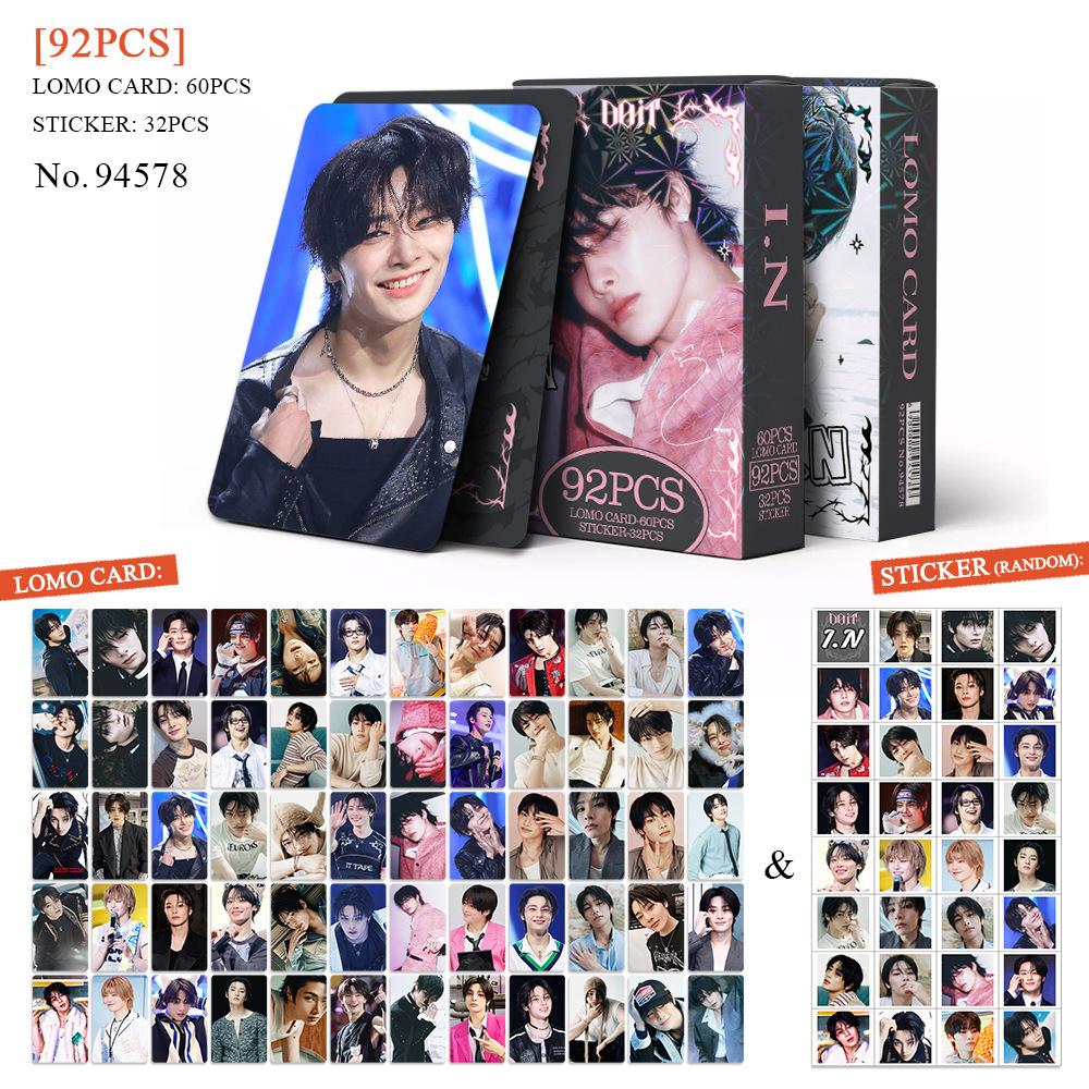 92 шт. Коллекция карт Skzoo Straykids Новая эксклюзивная фотокарточка Doit Феликс Хан I. Наклейка со звездой Периферия Lomo-карточка