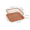 Baking Pan Frying Tray Fryer Plate Multipurpose Household Accessories Basket Cookware Rustproof Professional Space Saving