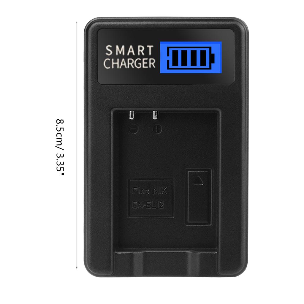 ЖК-дисплей USB Сменное зарядное устройство EN-EL12 для аккумуляторов камер Coolpix S70 S710 S8000 S800C S8100 S8100s S8200 S9050 S9100