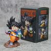 9cm Dragon Ball Kawaii Figurine Childhood Son Goku Hold Puaru Action Figures Anime Model Doll Collection Desktop Decoration Toy