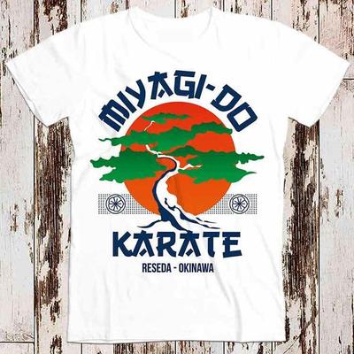 Футболка Karate Kid плотностью 230 г/м² из 100% хлопка с изображением мальчика-каратиста Miyagido Movie Daniel Cobra Kai Tv 80 Reseda Okinawa в стиле ретро в подарок 8404