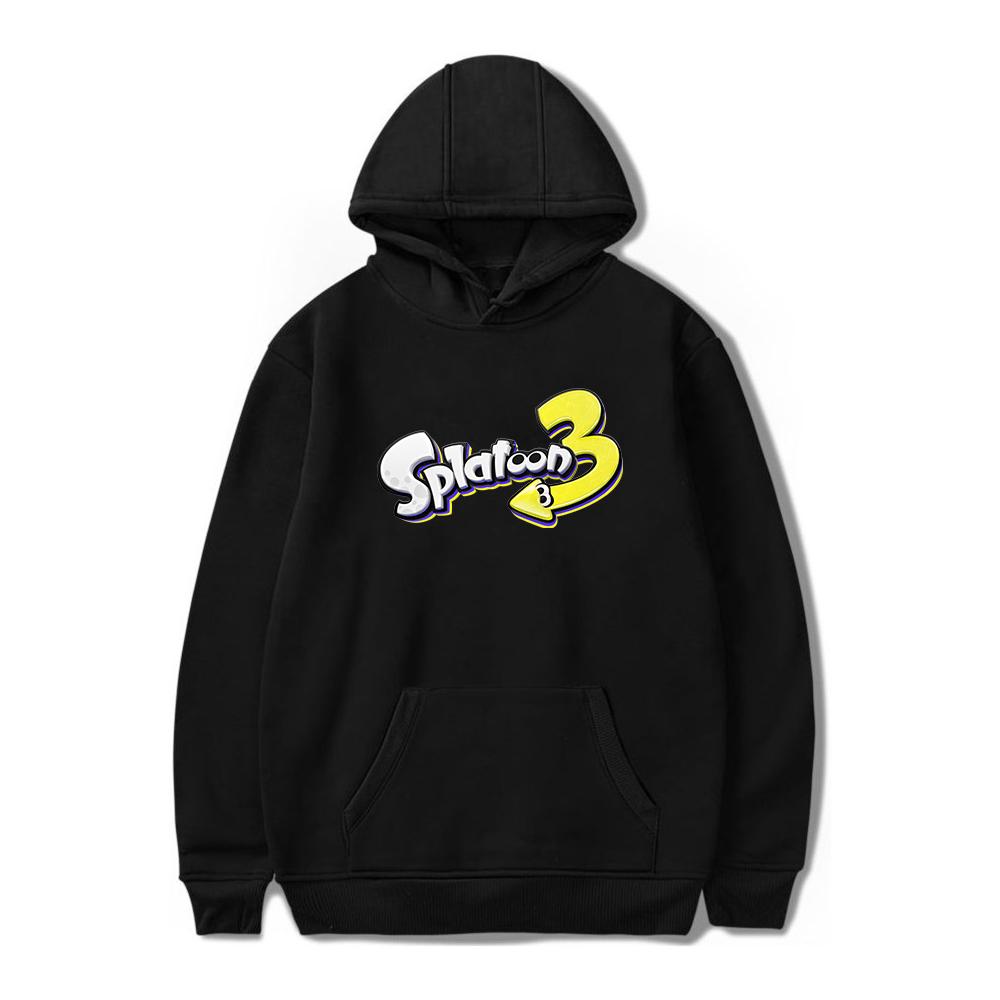 Splatoon 3 Hoodies Anime Cartoon Graffiti Shooting Game Print Streetwear Unisex Women Fashion Oversized Sweatshirts Hoodie Pullover