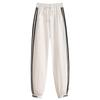 Contrasting Striped Patchwork Sweatpants High-waisted Baggy Casual Pants