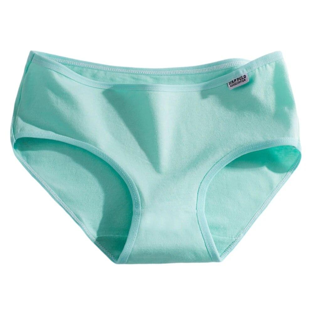 Нижнее белье ярких цветов, женские удобные мягкие хлопковые трусики со средней талией, дышащие женские трусы больших размеров