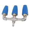 Triple Turbo Nozzle 1/4 Inch Quick Plug 4000PSI Rotating Pressure Washer Nozzle for Garden Car Road Cleaning