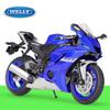 1/12 WELLY Yamaha 2020 YZF-R6 Die Cast Motorcycle Model Toy Vehicle Collection Autobike Shork-Absorber Off Road Autocycle Toys Car