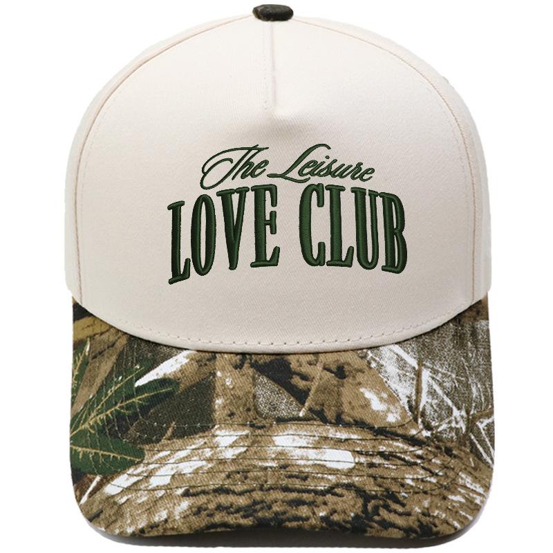 LOVE CLUB объемная вышивка цветовое сочетание кепка водителя грузовика мужская женская пара повседневная солнцезащитная бейсболка