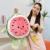 Милая подушка-плед в виде арбуза, для кровати, дивана, сна, плюшевая игрушка, подушка для татами в эркере, для общежития, для подарков