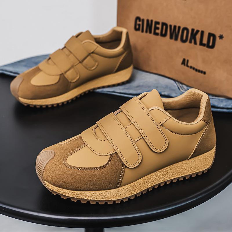 2025 Spring and Summer Men's New Retro Fashion Daily Casual Versatile Trend Velcro Flat Men's Shoes