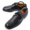70s-80s West Germany Vintage Salamander Leather Plain Toe Dress Shoes Black 27.0(USED)