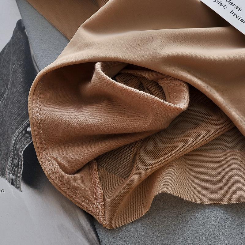 Breathable Mesh Mid-Waist No Trace Abdominal Slimming Pants Small Tummy Slimming Thin Ice Silk Body Shaping Panties