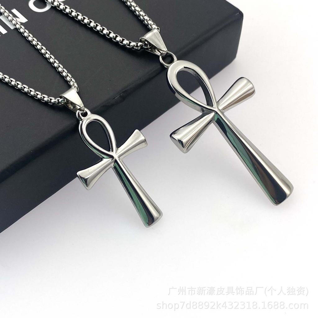 Древнеегипетское ожерелье Анка, подвеска в виде креста жизни, винтажная индивидуальность, модные аксессуары