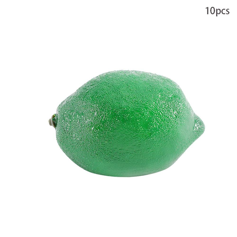 6/10PCS Christmas Wedding Lifelike Kitchen Artificial Lemon Fake Fruit Decoration Simulation