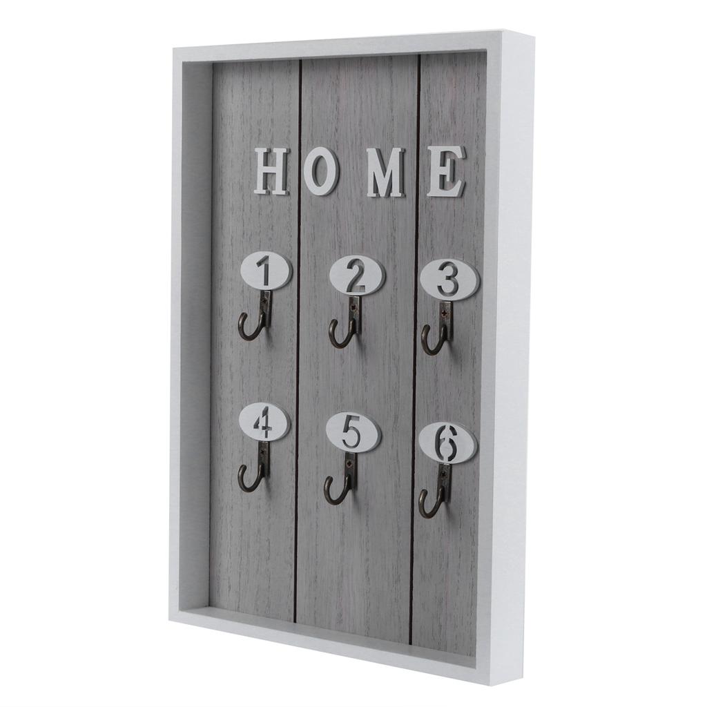 WallMounted Key Rack Wooden Key Organizer Hanger Decorative Key Hanging Holder Decor
