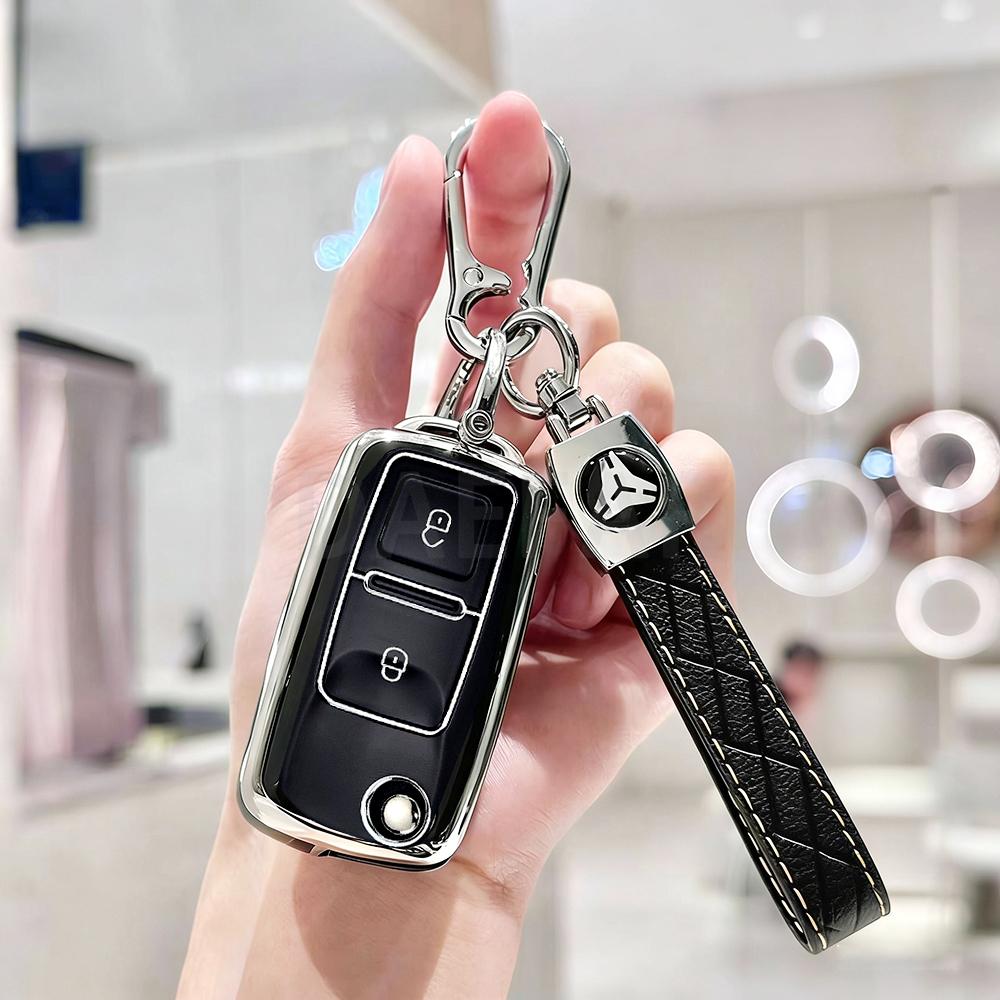 ТПУ Чехол-оболочка для автомобильного ключа для Vw Volkswagen Golf 4 5 6 Mk4 Amarok Polo Bora Jetta Altea Alhambra Passat Beetle Caddy Tiguan