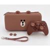 GameMac Line Friends Nintendo Switch / Switch OLED Common Hard Pouch Brown, KMLN-101, 1 Piece