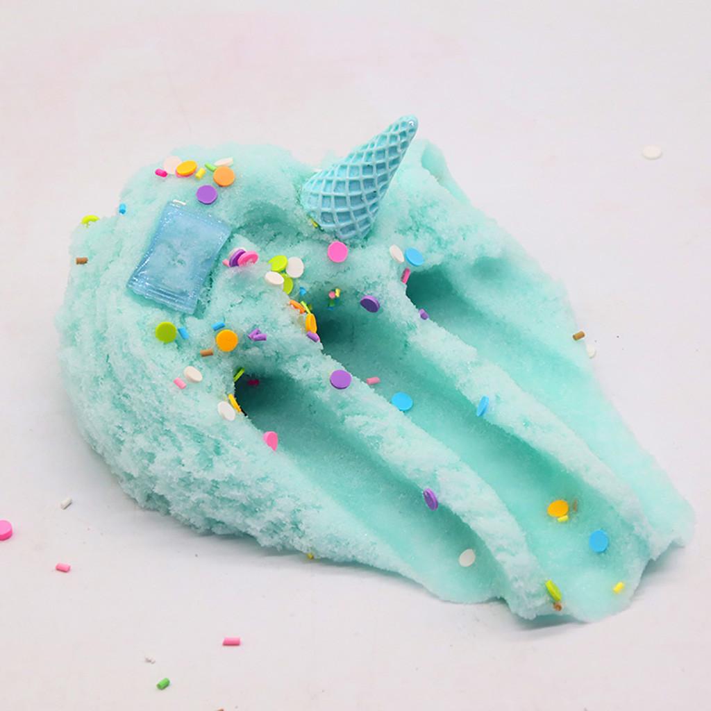 60ml Cotton Candy Cloud Ice Creamcone Slime Swirl Scented-Clay Toy