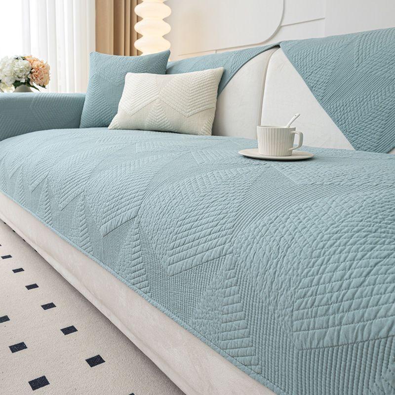 Cream Style Cotton Embossed Sofa Cushion Four Seasons Universal Simple Sofa Cover Non-Slip Backrest Cushion