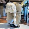Thickened Winter Beanie Hat Ear Protection Earflap Cap Retro Bomber Hat  for Men Women