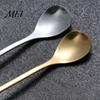 Cute Animal Handle Spoon Stainless Steel Coffee Spoon, Long with Bull Head Decor, Gold Multifunctional Stirring for Milk Tea Yogurt Jam Acid