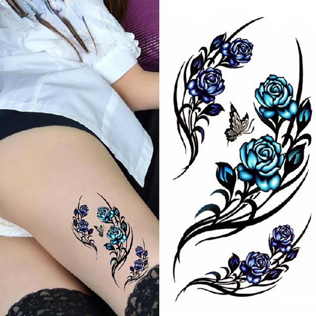 1 лист для женщин бабочка цветок рука нога татуировка наклейка временный боди-арт здоровье и красота