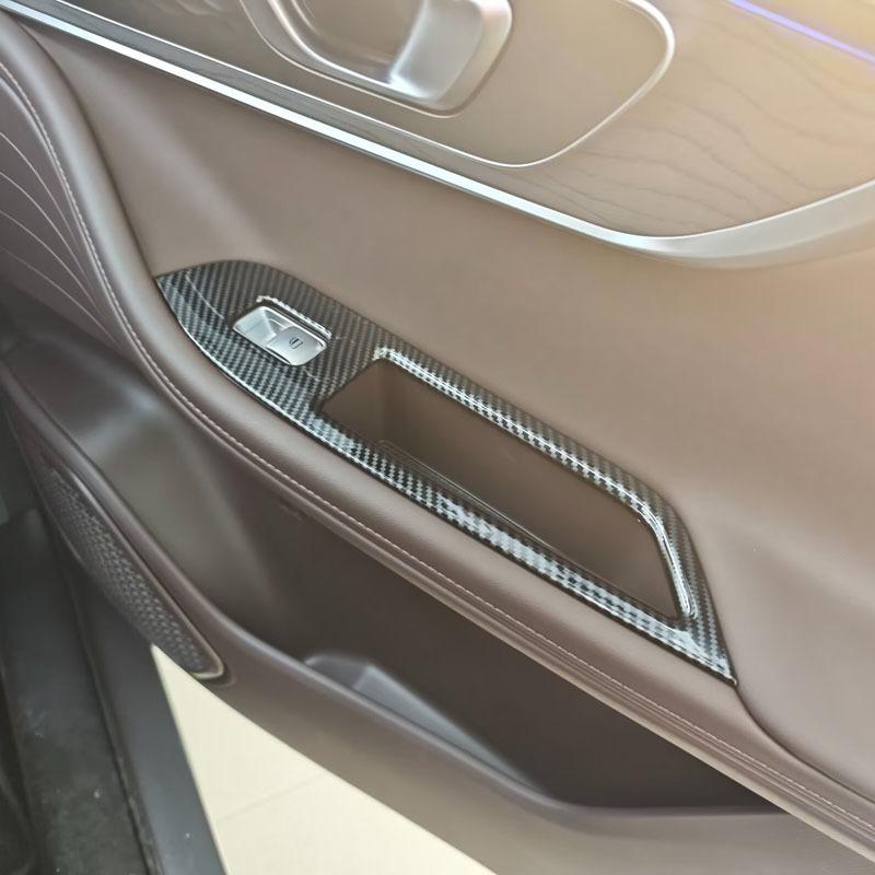 Для Chery Omoda 5 C5 2024 Аксессуары ABS Карбон Панель Кнопки Стеклоподъемника Подлокотника Двери Автомобиля Накладка Наклейка